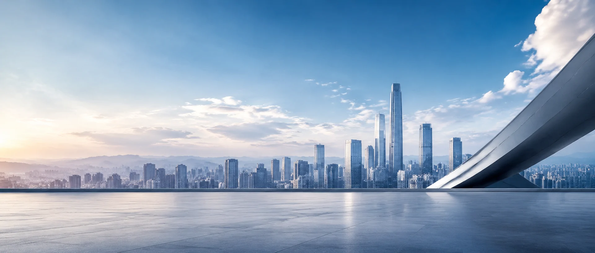 现代城市建筑全景